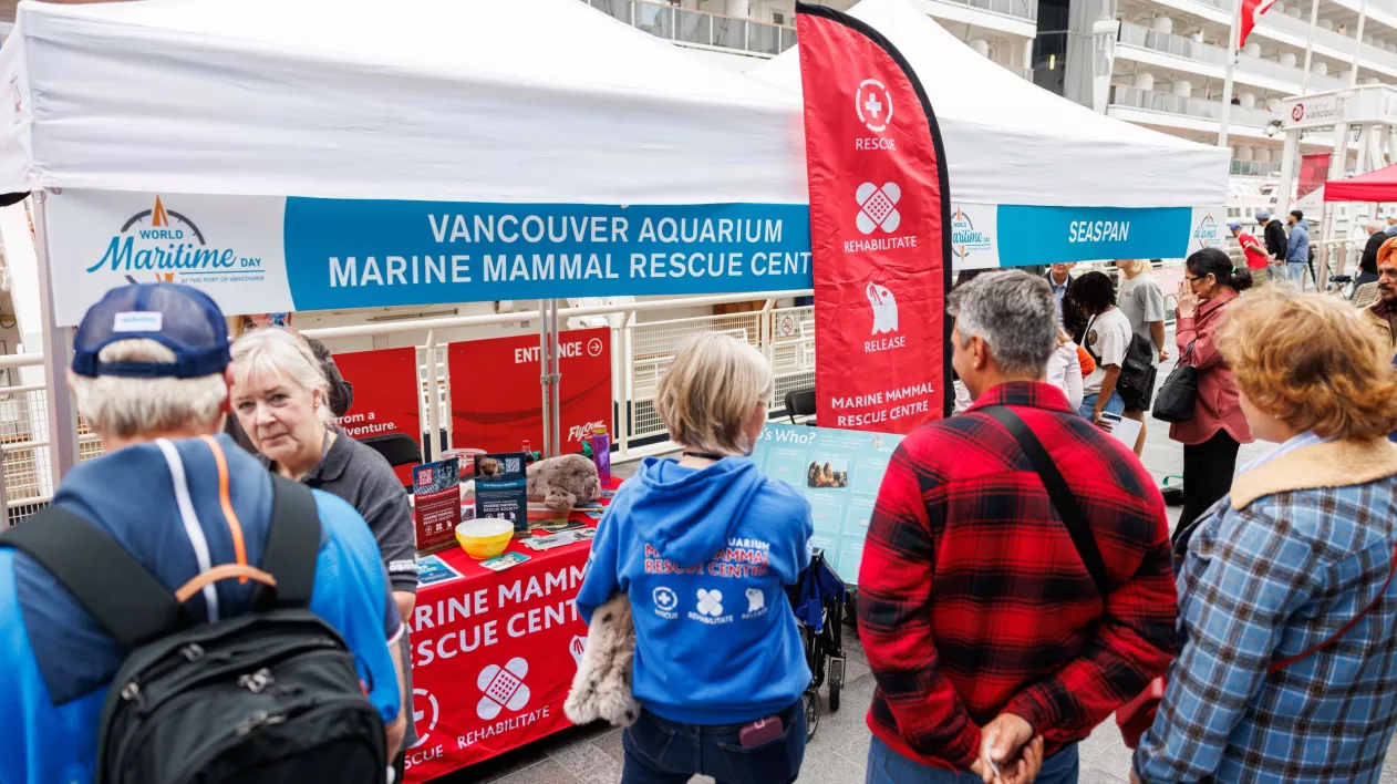 Vancouver marine mammal rescue centre booth at Port Day